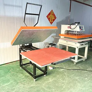 Große Größe manuelle Wärmetransfermaschine 80 × 100 cm Skateboardpresse 31 × 39 Zoll eine Station flache manuelle großformatige Wärmedruckpresse