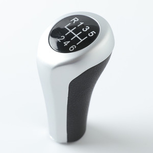 Car 5 6 speed round cap chrome aluminum black <strong>gear</strong> shift <strong>knob</strong> for <strong>bmw</strong> 1 3 5 6 5-speed standard size - Product Image 1