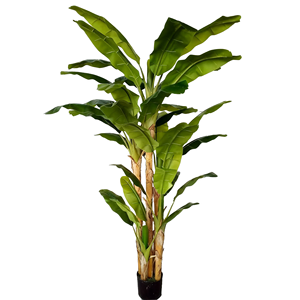 Planta Artificial de Plátano Gigante de 260 cm, 4 <span class=keywords><strong>Troncos</strong></span>, Alta Calidad, Realista, para Decoración del Hogar y Paredes - Product Image 1