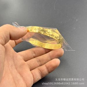 Pulsera de Oro Abierta para Mujer con Diseño de Cielo Estrellado y Sutra del Corazón, Estilo Antiguo, Cien Bendiciones, Protección del Color, a la Moda - Product Image 5