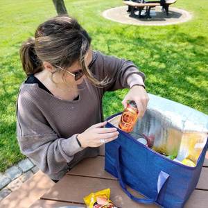 Custom Medium <b>Lunch</b> Bag <b>Insulated</b> <b>Lunch</b> <b>Box</b> Soft Cooler Cooling Tote for Adult Men Women Cooler Bag - Product Image 5