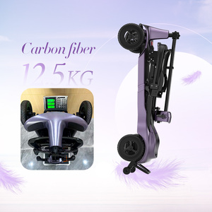 Scooter de Movilidad Ultraligero de Carbono, 12.5 kg, Portátil para Personas Mayores, Scooter de Larga Autonomía para Viajes <span class=keywords><strong>al</strong></span> Aire Libre - Product Image 3