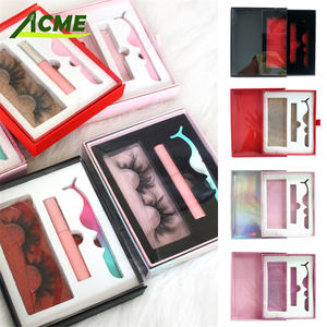 Vente en gros Étui à faux cils Marque privée Boîte d'emballage personnalisée Fenêtre rectangulaire Cosmétique Art Paper Board Gaufrage ACME - Product Image 6