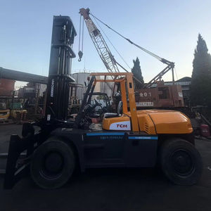 High Quality TCM 10 Ton Diesel Forklift Japan Original Used 1500mm <b>Fork</b> Length 6 Month Warranty FD100 Sale - Product Image 1