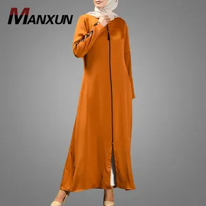 Simple Style Long Sleeve Middle East Arab Clothes 2020 Elegant Muslim Women Clothing Hotsale Dubai Abaya Online