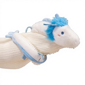 Braccialetto Lungo per Bambini a Forma di Piccolo Drago Bianco Ao Bing, Giocattolo di Peluche Pieghevole, Figurina Ornamentale Posabile in Cotone PP - Product Image 1