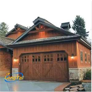 Porte de <span class=keywords><strong>garage</strong></span> en alliage d'aluminium de type bois LongTai avec contrôle multimode, prise en charge des commandes vocales et d'application - Product Image 5