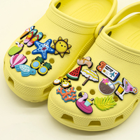 Hawaii Vibe PVC chaussures breloques fleurs colorées tortue ananas planche de surf décor pour sabots vacances Style accessoires chaussures breloques