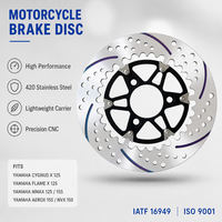 Disque de frein flottant T-Drive 245 mm pour moto Yamaha Cygnus 125 X 125 Flame X 125 Cygnus X 125 NMAX 125/155 Aerox / NVX 155