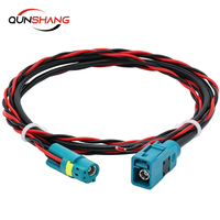 Câble de communication RF Fakra+2, faisceau d'alimentation vidéo, coaxial en cuivre 500 mm, universel, type Z