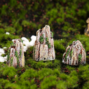 หินประดับจำลองเรซิ่นขนาดเล็กสำหรับตกแต่งบ้าน ต้นไม้กระถาง และสวน - Product Image 2