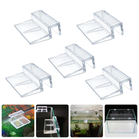Clips en acrylique pour aquarium 5/6/8/10/12 mm, supports de couverture en verre, supports transparents pour couverture de réservoir à poissons, accessoires pour aquarium