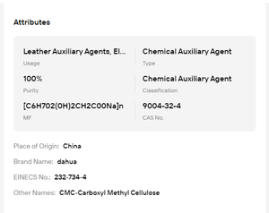 100% Purity Sodium CMC Carboxymethyl Cellulose 25kg Bag <b>Stabilizer</b> Emulsifier for Food Petroleum Drilling Use - Product Image 6