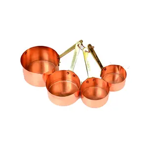 Brass Handle Copper Measuring Cup