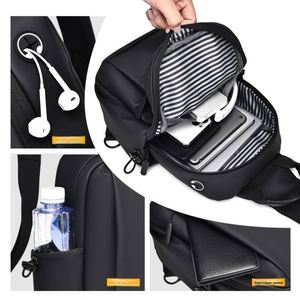 Sac bandoulière unisexe transfrontalier – Sac de voyage tendance avec interface USB et résistance aux chocs - Product Image 4
