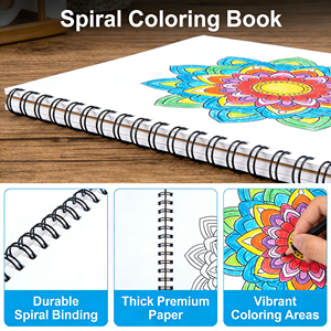 Cuaderno de Espiral para Colorear al por Mayor, Personalizable para Estudiantes y Niños, Material Escolar, Regalos Antiestrés - Product Image 6