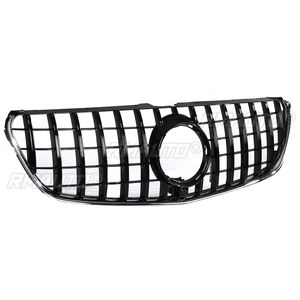 Parrilla Delantera para Automóvil Estilo GTR Plateada/Negra para Mercedes Benz Clase V W447 V250 V260 2015-2018, Parrillas Deportivas - Product Image 2