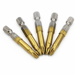 Li Pu Phillips Head <b>Screwdriver</b> <b>Bits</b> Ph2 Titanium Plated For Home Use Manual Tool - Product Image 4