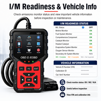 Lecteur de codes de diagnostic automobile OBD2 V511, outil de suppression des codes de panne, moniteur de données en temps réel, prise en charge de 8 langues