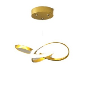 Modern LED Pendant <strong>Light</strong> <strong>Fixture</strong> for Dining Living Room Bedroom Contemporary Ceiling Hanging <strong>Fixture</strong> with Irregular Ring <strong>Lights</strong> - Product Image 6