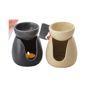 Gül kokulu balmumu eriyik brülör Spa için çin tarzı seramik uçucu yağ aromaterapi difüzör ahşap derece tohum koku kullanımı - Product Image 2