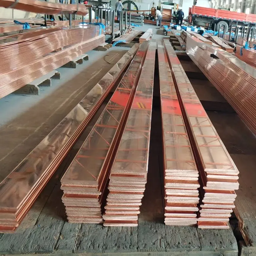 Copper Bus Bar For Conductor Pure Copper Electrical Busbar For Conductor / Pure Flat Copper Bus Bar