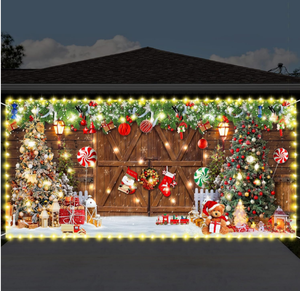 Poliéster <span class=keywords><strong>Merry</strong></span> <span class=keywords><strong>Grinchmas</strong></span> Banner colgante grande telón de fondo para puerta de garaje decoraciones navideñas - Product Image 3