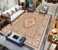 Tapis de salon de luxe pour la décoration de la maison, fabriqué à la machine, en polyester, écologique et adapté aux animaux domestiques