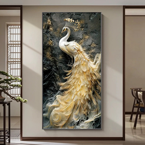 Hiện đại sang trọng PVC <span class=keywords><strong>Panel</strong></span> tường cho trang trí nội thất cứu trợ tường nghệ thuật treo hình ảnh điều khiển từ xa không thấm nước hộ gia đình phòng tập thể dục - Product Image 2