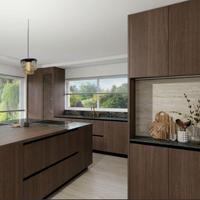 Aisdecor Meubles de Maison Complets Modernes à Petits Prix, Style Laque Brillante, Designs Personnalisés, Armoires de Cuisine en Kit