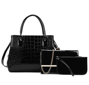 Bộ Túi Xách Và Ví Nữ Thời Trang Cao Cấp MOQ Thấp Túi Xách Nữ 3 Chiếc Có Logo In Tùy Chỉnh - Product Image 1