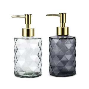 Giá tốt Glass lỏng chai Dispenser cho nhà bếp phòng tắm bơm lại rửa tay lỏng rõ ràng chai thủy tinh