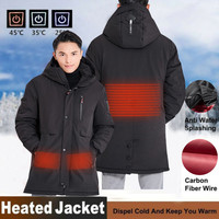 Veste longue chauffante pour hommes, vêtements d'extérieur, tendance, nouveau Style, vente en gros, manteau d'hiver