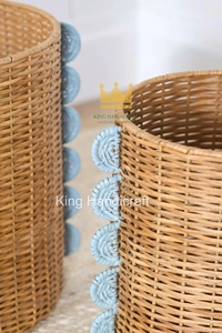Organizador de Ropa de Ratán Hecho a Mano, Cesta de Almacenamiento Moderna, Color, Forma y Logotipo Personalizables, Organizador Multiusos para Habitación Infantil - Product Image 2