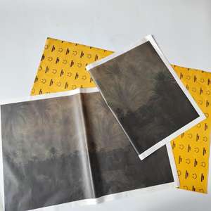 Papel de Envoltura para Ramos de Flores con Impresión Personalizada de Marca - Papel de Seda Amarillo con Logotipo Impreso para Regalos de Lujo - Product Image 4