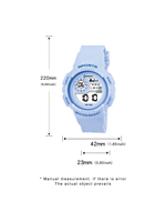 Montre numérique pour enfants MINGRUI, montre de sport LED étanche WR30M, alarme, chronomètre, montres pour filles et garçons, 42 mm ABS