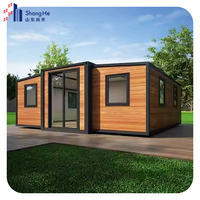 Maison préfabriquée de luxe avec 3 chambres à coucher Maison préfabriquée en conteneur mobile extensible à bas prix Maisons préfabriquées