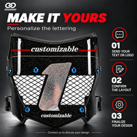 Upgrade Plat Nomor Plastik Hitam Glossy Berventilasi untuk Light Bee X Moto Style E-Bike dengan Stiker Logo Kustom
