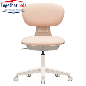 Chaise de bureau pivotante réglable en hauteur, petite et confortable, idéale pour les appartements de petite taille, avec roulettes, très vendue - Product Image 1