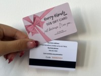 Carte-cadeau en plastique PVC personnalisée avec impression sur mesure, carte à gratter avec code PIN