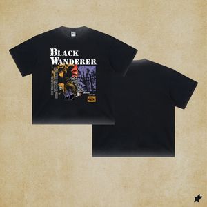 เสื้อยืดผู้ชายคุณภาพสูง ทรงโอเวอร์ไซส์ พิมพ์ลายสกรีน ผ้าฝ้ายถัก 100% เนื้อหนา ระบายอากาศได้ดี ลายการ์ตูน - Product Image 6