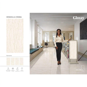 Luxury Cream Full Body Glossy Porcelain Tiles 60x120cm Premium Interior Flooring for Modern Buildings - Product Image 5