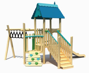 Massivholz Kinder kleine Holz Multi-Play-Set kommerzielle Outdoor-Spielgeräte Spiel <span class=keywords><strong>zone</strong></span> - Product Image 1