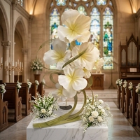 Fleurs géantes en mousse faites à la main, idéales pour la décoration personnalisée de fenêtres, usine de décoration de mariage et de jardin
