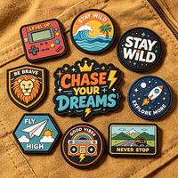 Patch en silicone personnalisé, logo en caoutchouc gaufré, en relief, moulé, rond, souple, durable, imperméable, flexible, élastique, OEM, ODM, vente en gros