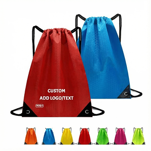 กระเป๋าเป้สะพายหลังแบบมีเชือกผูก ผลิตจากไนลอนโพลีเอสเตอร์ กันน้ำ แฟชั่น สำหรับทุกเพศ ความจุ 20-38 ลิตร รับสกรีนโลโก้ สำหรับใช้ที่ชายหาด ฟิตเนส และกิจกรรมกลางแจ้ง - Product Image 1