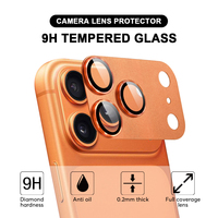 Protection d'objectif d'appareil photo antichoc en verre trempé pour iPhone 17 Pro Max