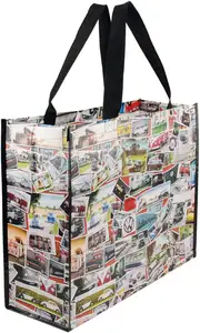 حقيبة تسوق قابلة للطي للترويج للبقالة ، حقيبة تسوق للمتجر بتصميم غير منسوج ، غير قابلة للطي سادة