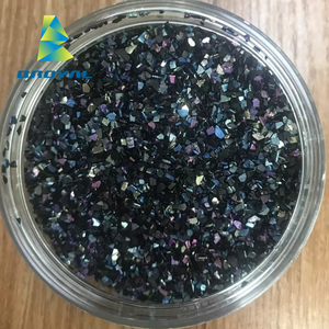 1/64 0.4MM di colore brillante brillante blu polvere nera polvere Glitter polvere per iniezione - Product Image 2