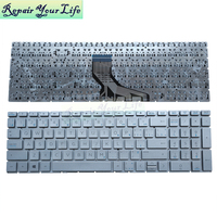 CF Canada Version française clavier d'ordinateur portable argenté pour HP pavillon 15-DA 15-DB 15T-DA 15T-DB clavier d'ordinateur portable sans rétro-éclairage